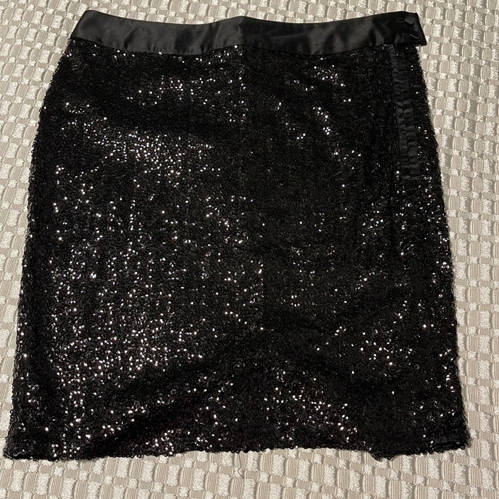 Pencil skirt black shimmer size 12 limited brand